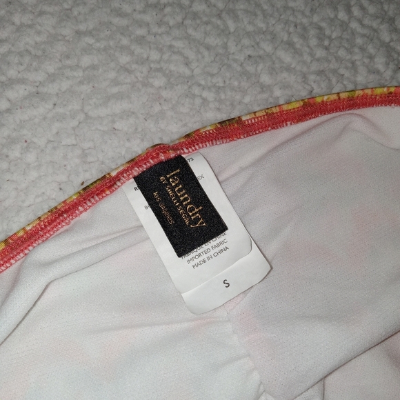 5 for $10 Laundry by Shelli Segal Orange/Multi Color Sash Front Bikini Bottom - Picture 3 of 8